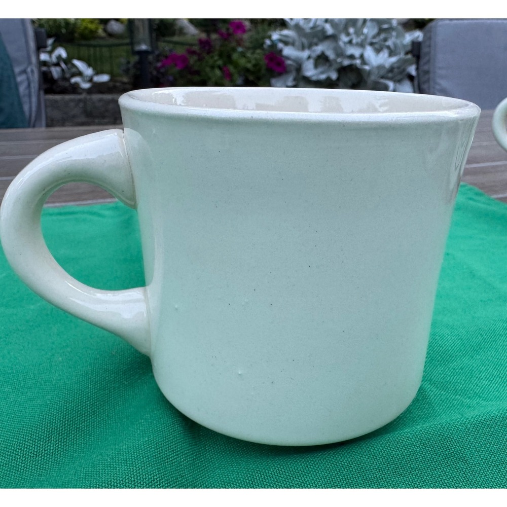Vintage Boy Scouts Camp Doerr IMR Coffee Mug Cream Stoneware Diner Style Cup - Picture 2 of 6